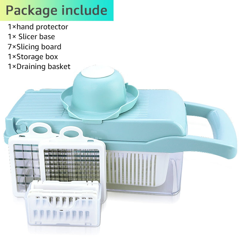 vegetable cutter multifunctional Slicer Fruit Potato Peeler Carrot Grater Kitchen accessories basket vegetable slicer.
